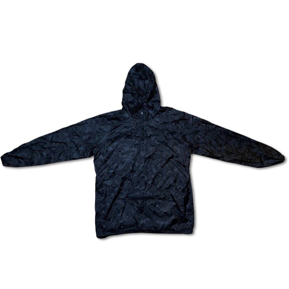 unbranded windbreaker black camouflage | Size 2XL | Packable zip‑up